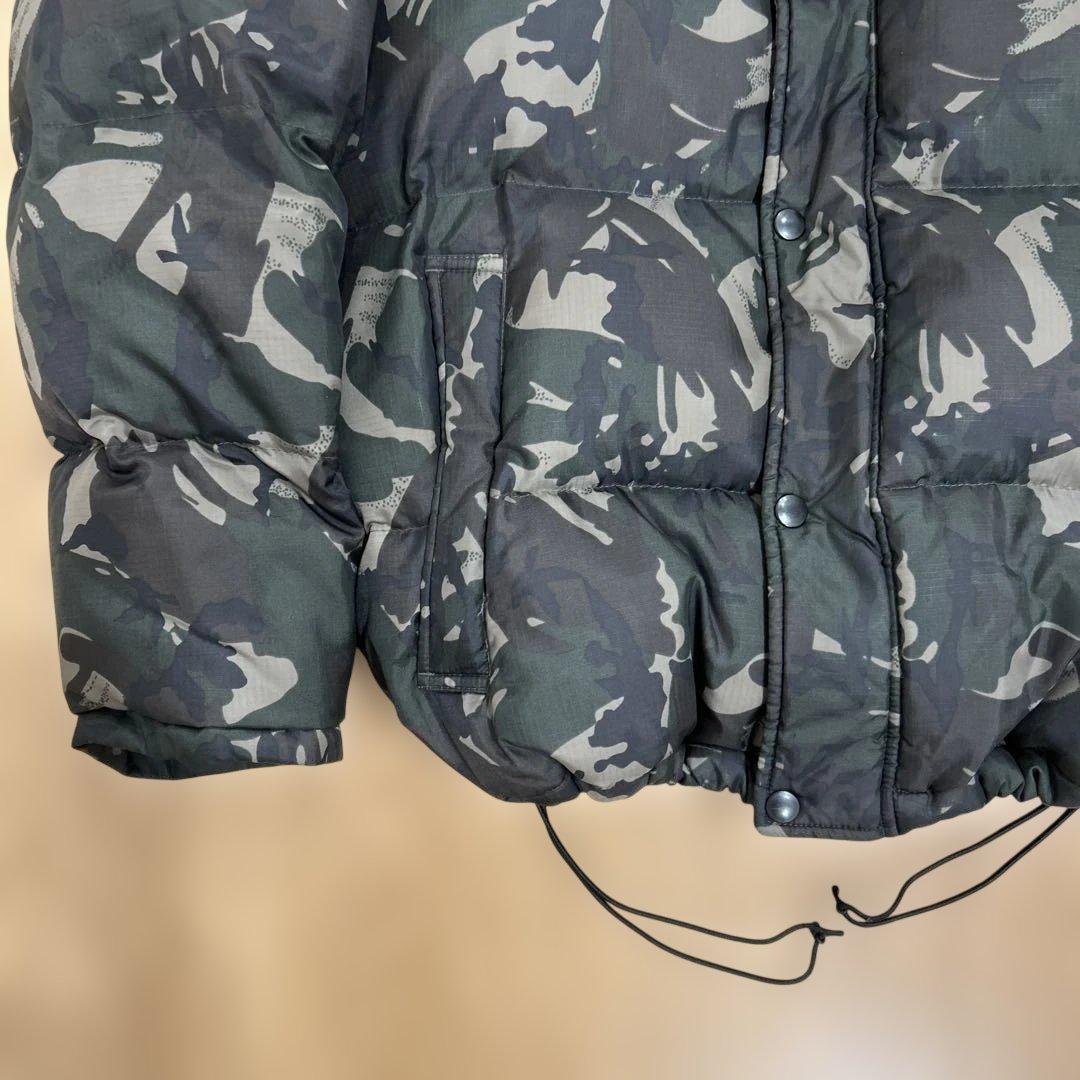 Y2K ファーダウンジャケット 迷彩　お兄系 フェアリーグランジ N2B 平成