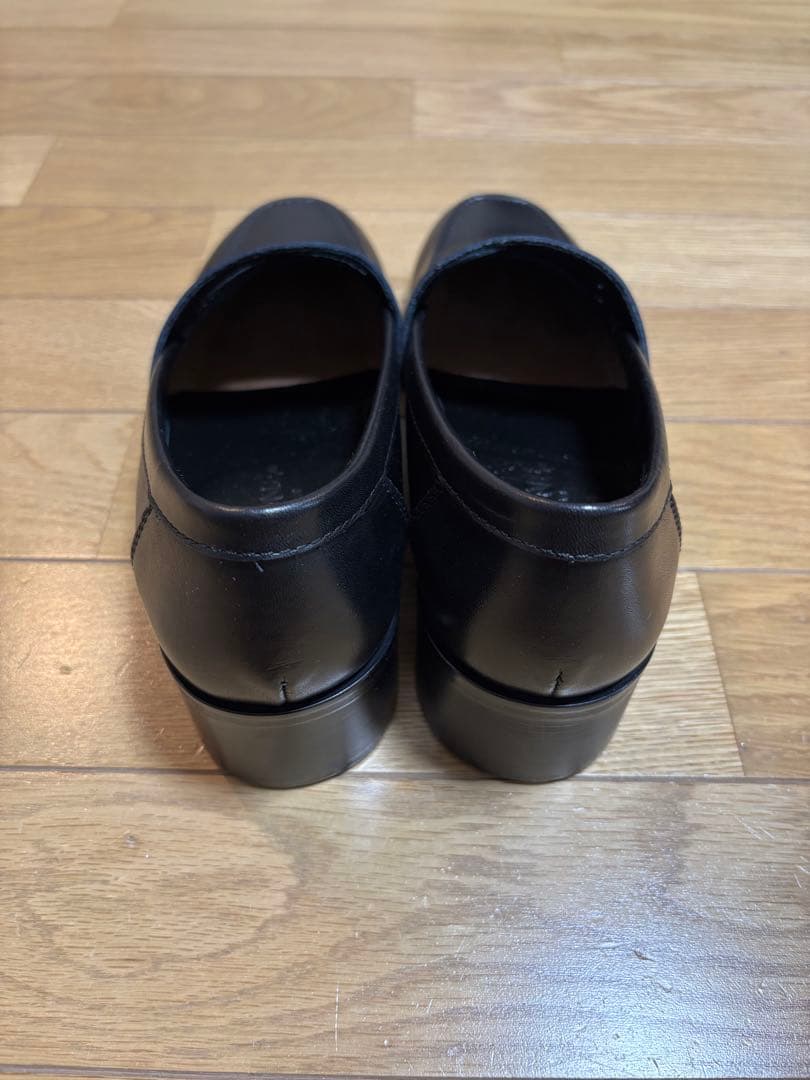 PADRONE パドローネ 黒レザー ローファー