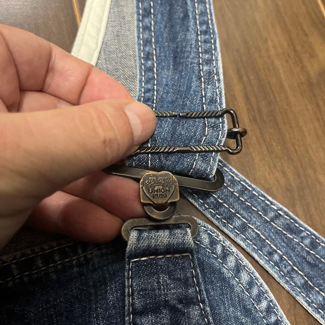 90s carhartt ハートタグ デニムオーバーオール 復刻　ユニセックス