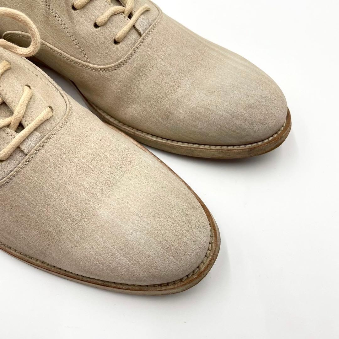 ブッテロ ドレスシューズ 703 内羽根 プレーントゥ 42 ベージュY1533