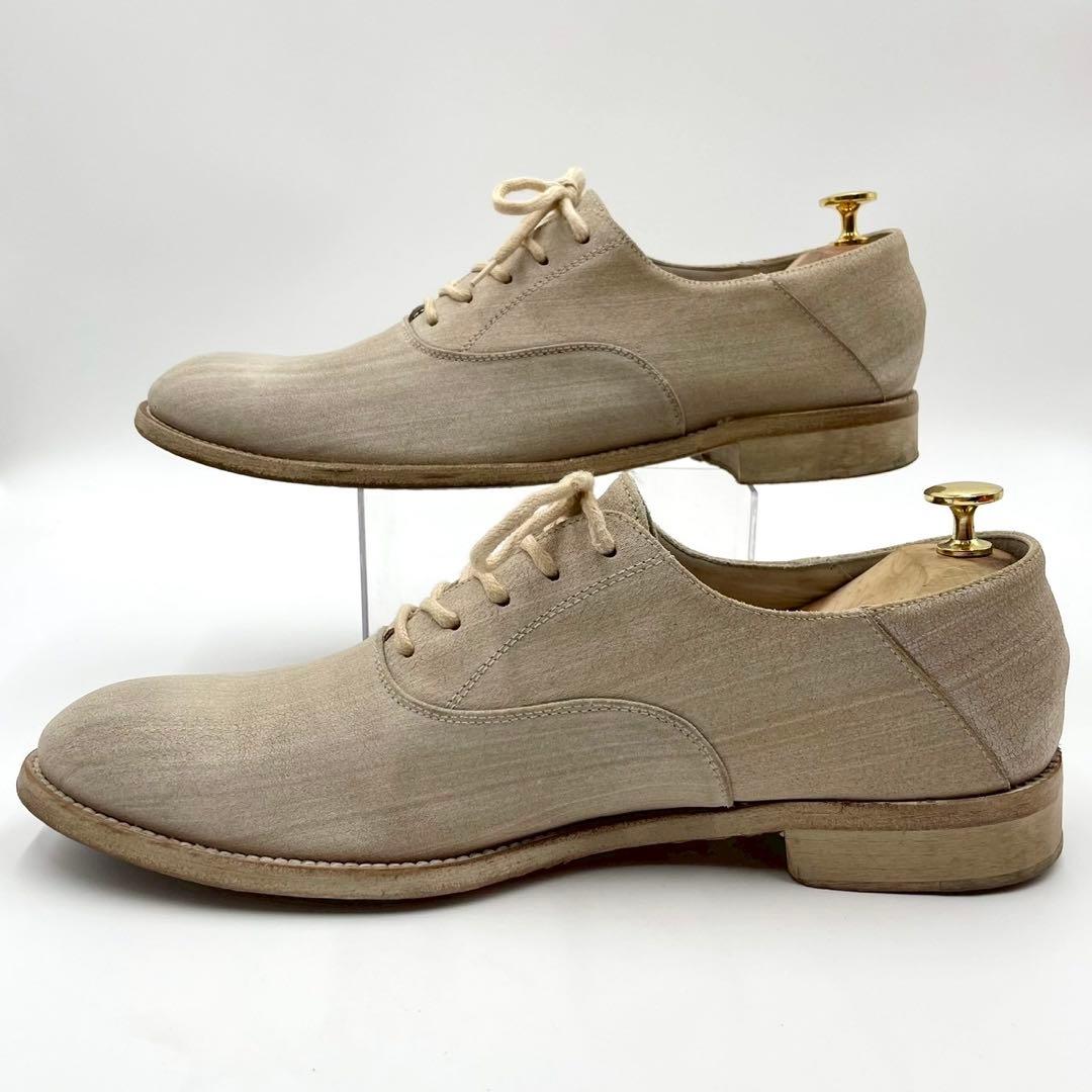 ブッテロ ドレスシューズ 703 内羽根 プレーントゥ 42 ベージュY1533