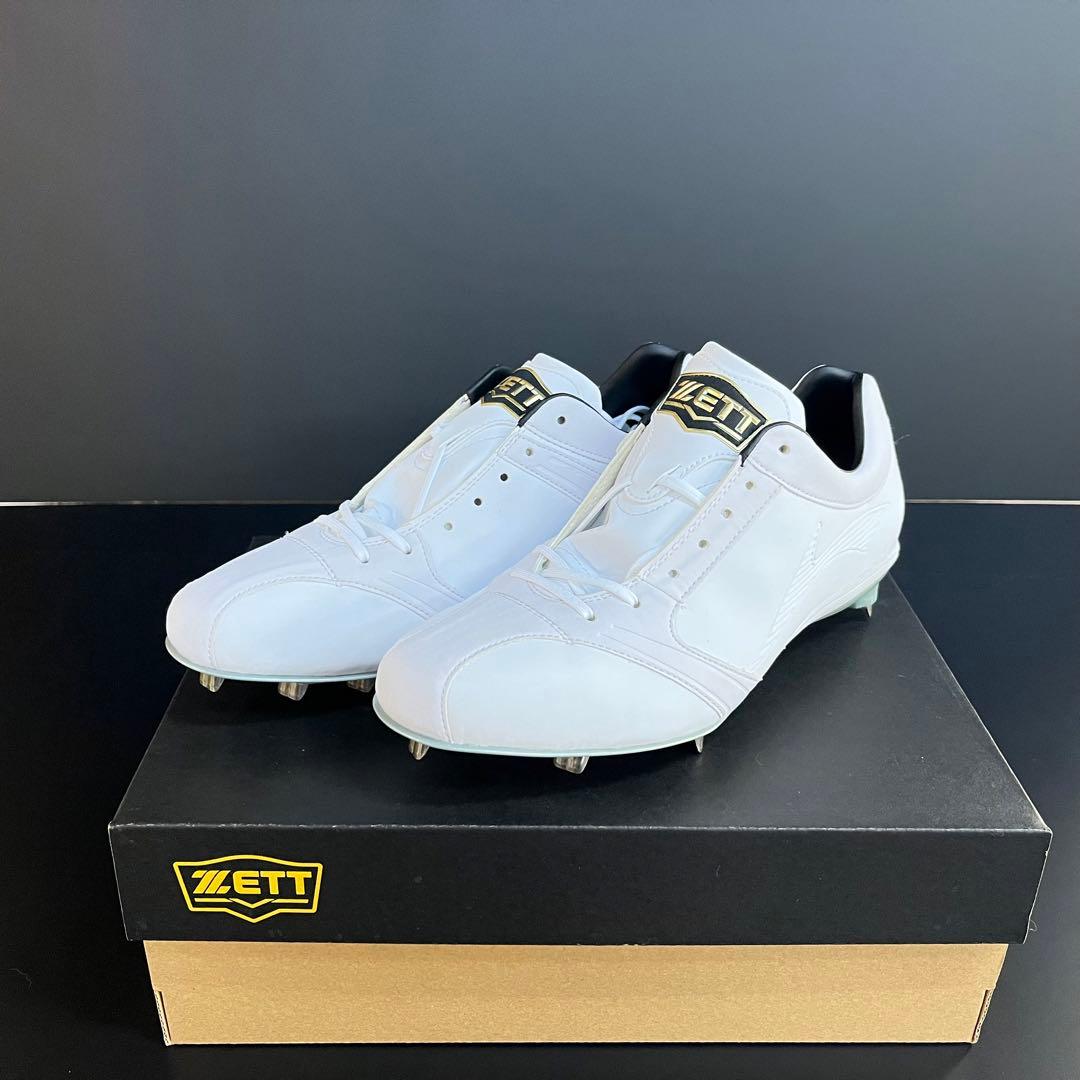 【新品】ZETT★ゼット★ネオステイタス★野球用スパイク★金具★白