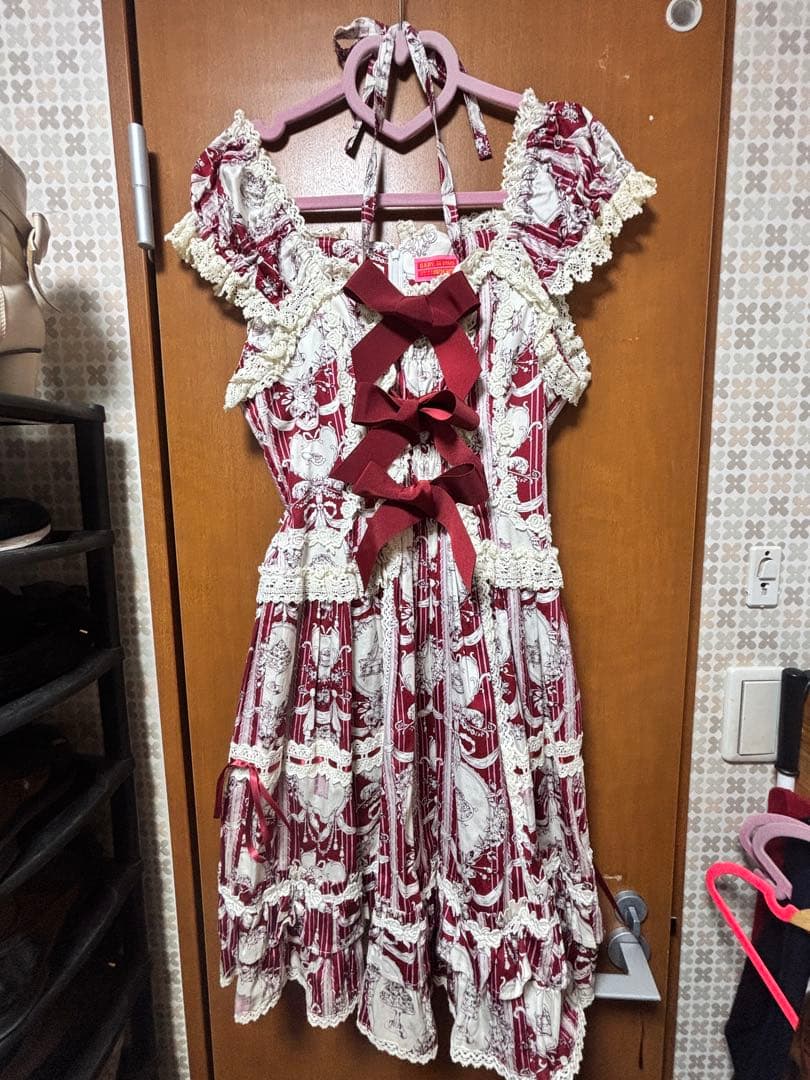 ス*ラ様 BABY マリーアントワネット　ジャンパースカート　JSK 赤　エンジ