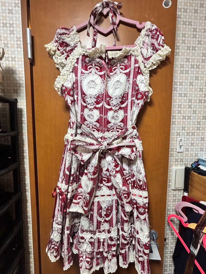 ス*ラ様 BABY マリーアントワネット　ジャンパースカート　JSK 赤　エンジ