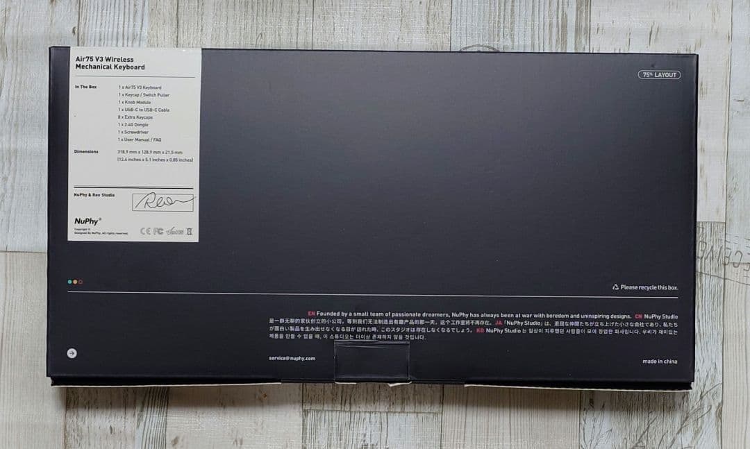 NuPhy Air75 V3 JIS Blush軸 日本語配列