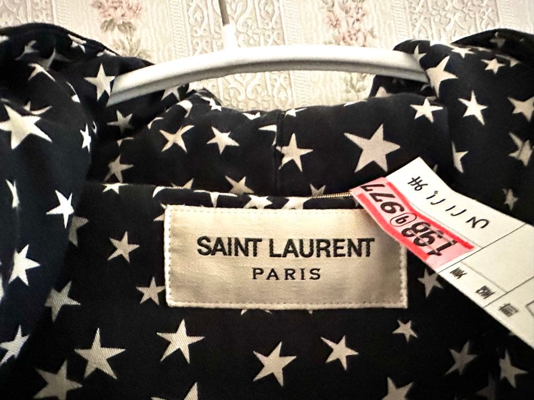 【専用】SAINT LAURENT PARIS ネイビー モッズコート 星柄裏地