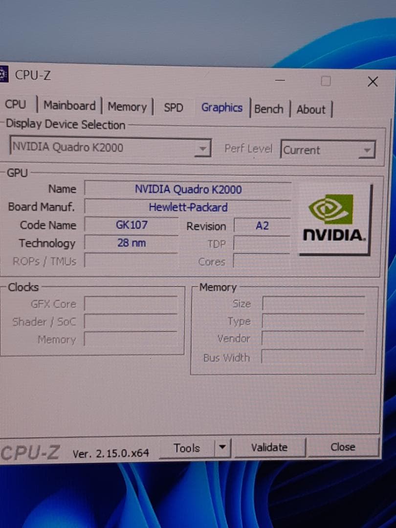 自作PC　i3 8100・8GB・SSD128GB・K2000・Win11