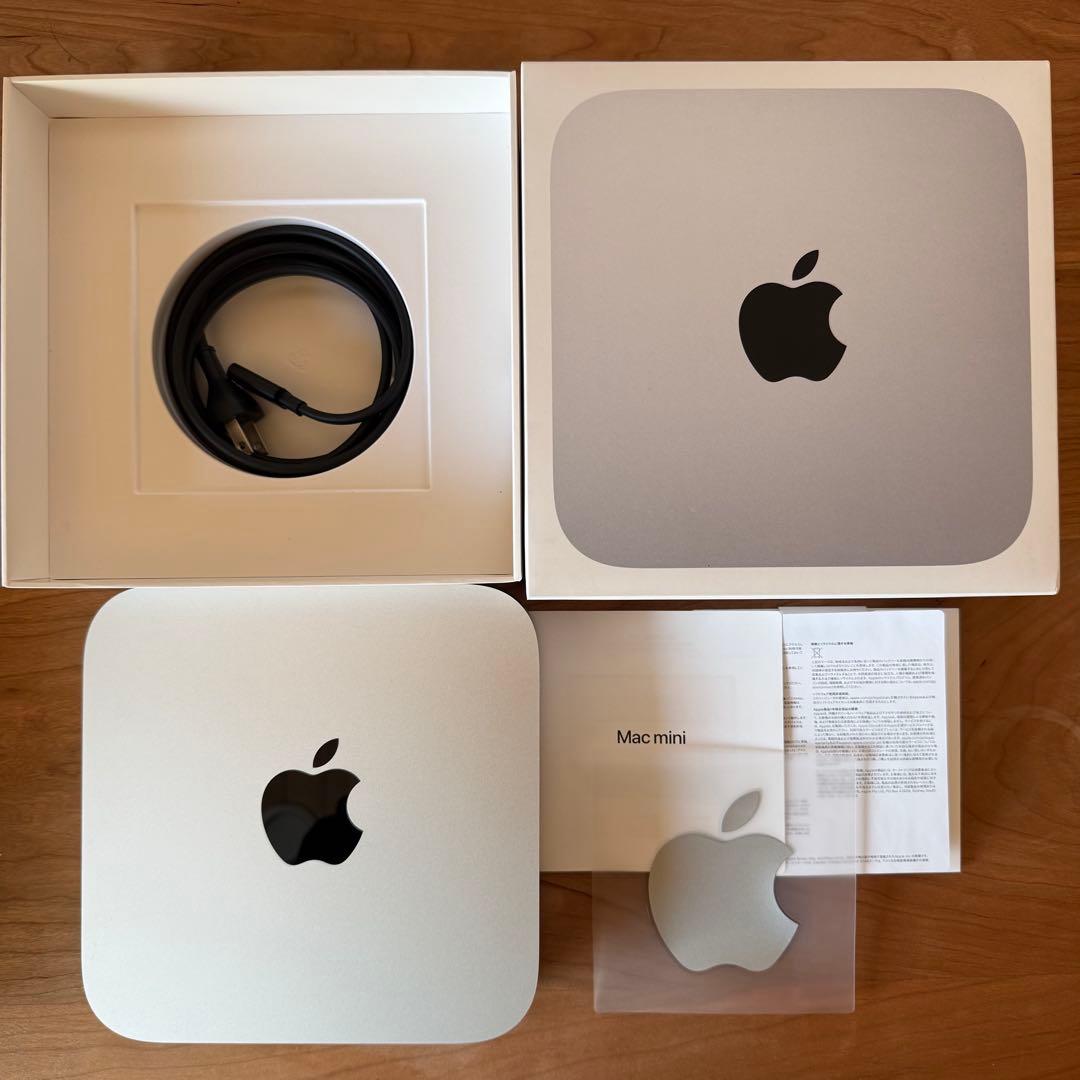 【美品】Mac mini M2チップ（8GBメモリ256GB）保証〜2025/3