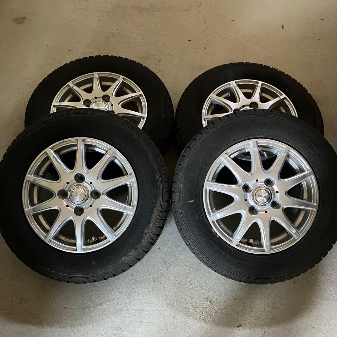 NBOX GOODYEAR アイスナビ6　13インチ スタッドレスホイールセット