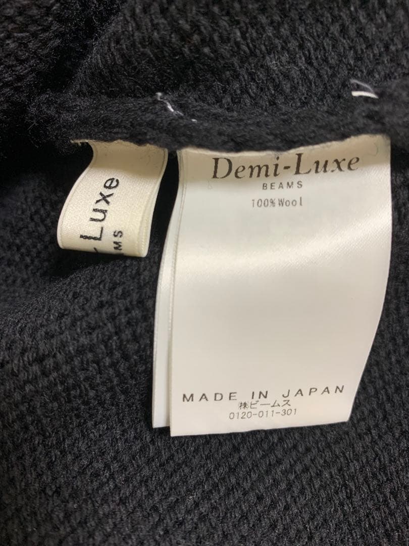 目黒越子さんDemi-Luxe BEAMS フリースタイルニット.M ブラック