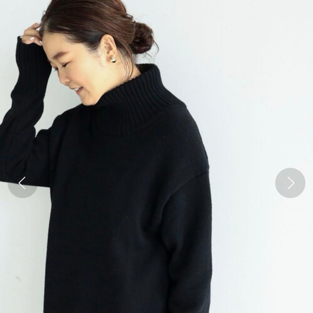 目黒越子さんDemi-Luxe BEAMS フリースタイルニット.M ブラック