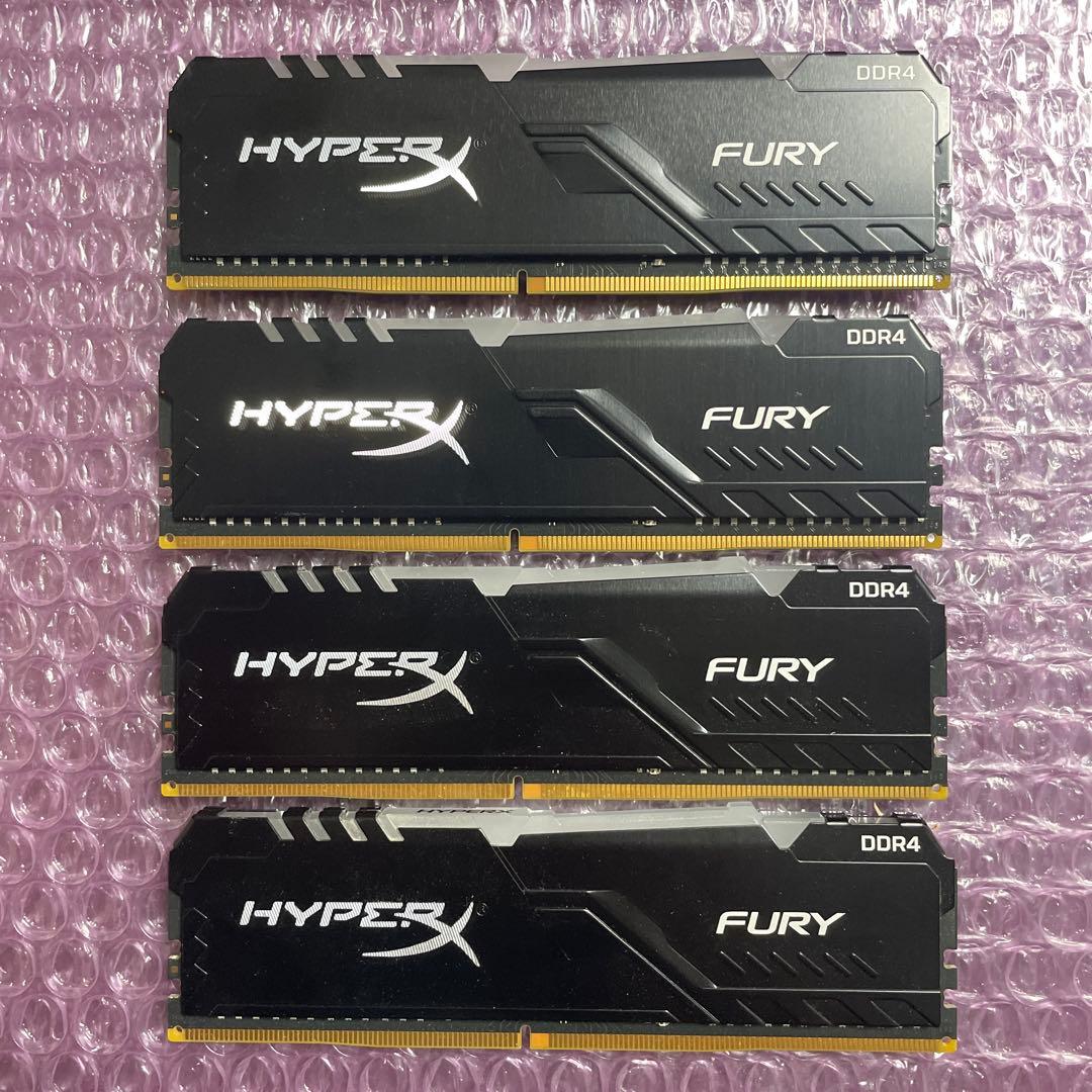 HYPERX FURY RGB DDR4 8GB 4枚セット