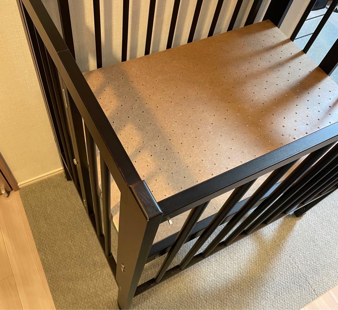 ワンタッチハイベッド　クールミニ　ダークブラウン　発送たのメル便送料込み