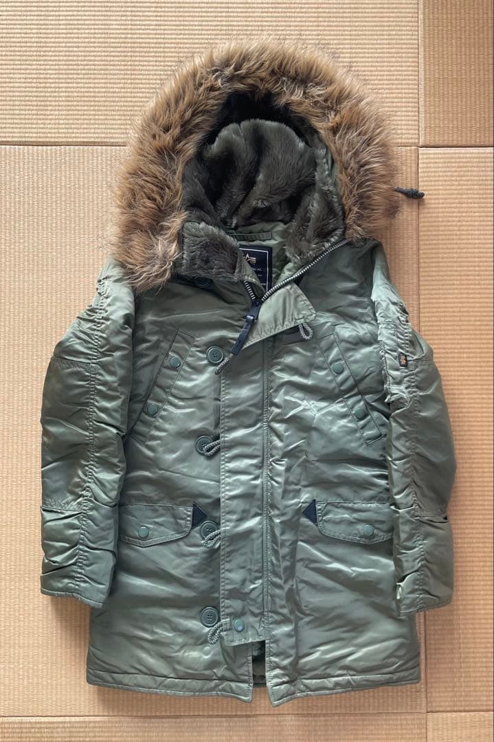【極美品】ALPHA INDUSTRIES N-3B サイズS ファー付き