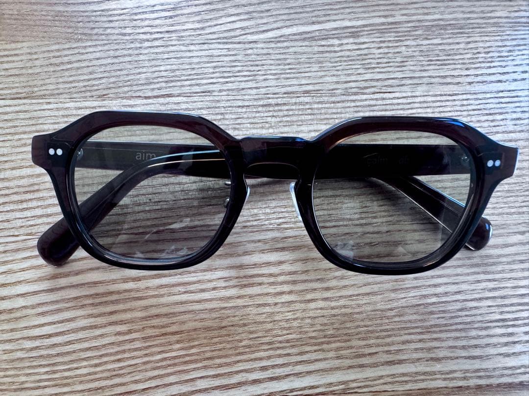 極美品　aim:calm サングラス　db ブラウン/カーキ