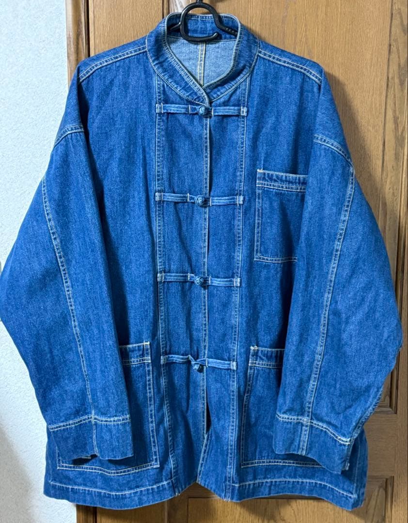 フレッシュサービス　コーポレートデニムカンフーカバーオール　L