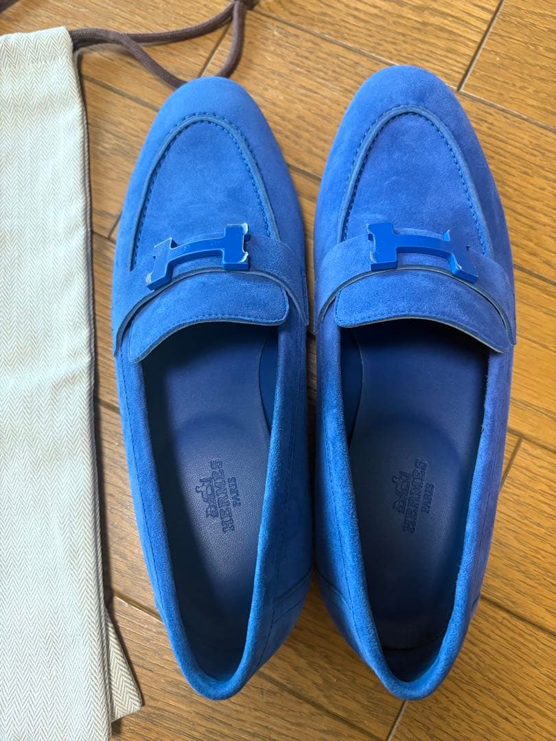 使用しようと思ったけど再度出品してみた　　　HERMES エルメス　モカシンパリ