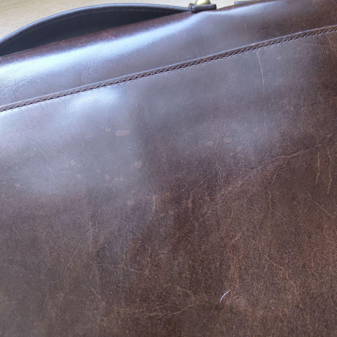 ブルックスブラザース ガラスレザー ビジネスバッグ ブリーフケース