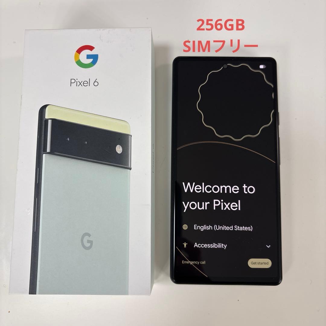 スマートフォン本体 Google Pixel6 Sorta Seafoam 256GB