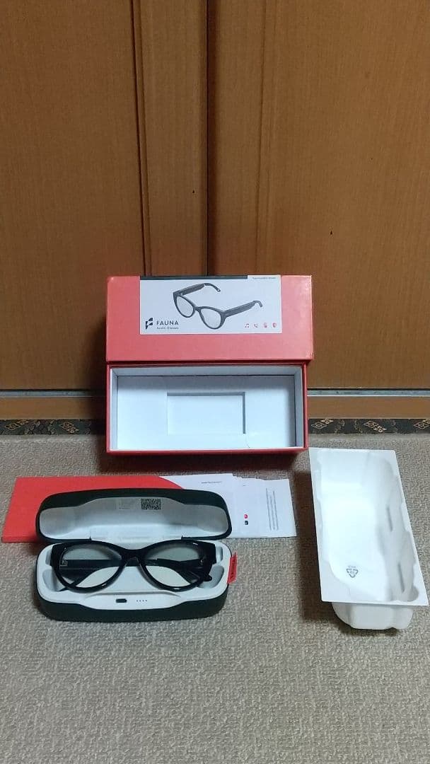 FAUNA オーディオグラス スマートグラス スピーカー ウーファー搭載 箱付
