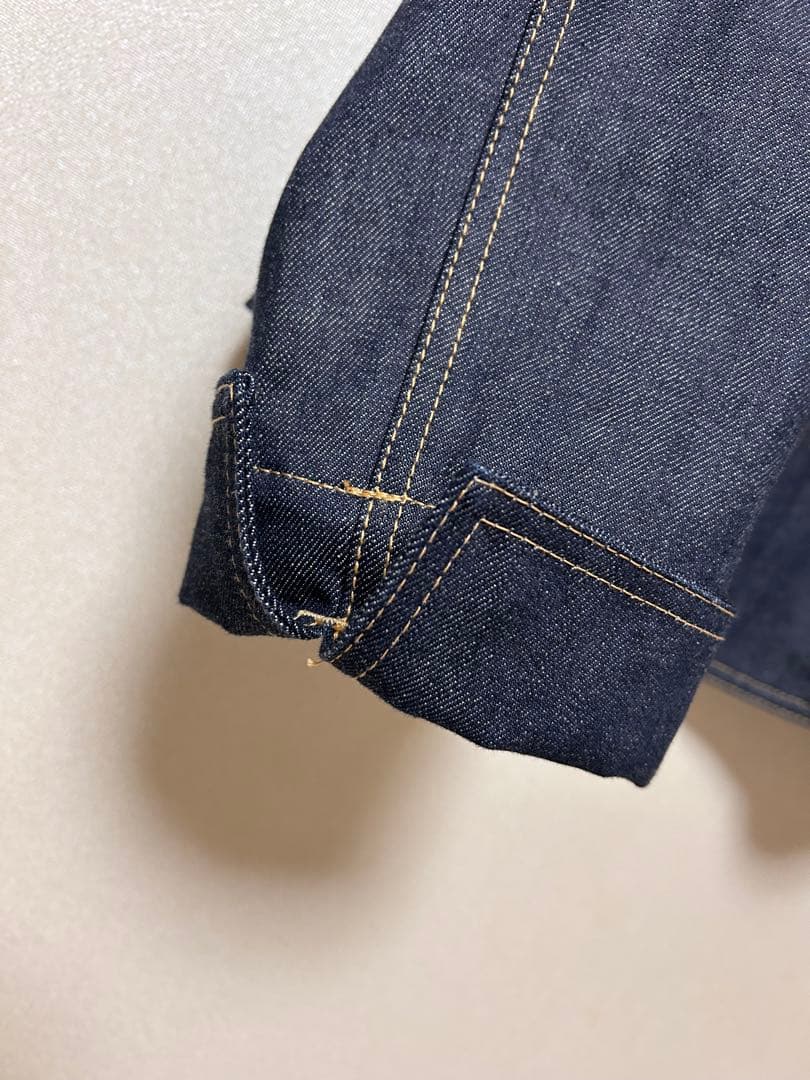 45R 45rpm ライ麦デニム　レフアジャケット　濃