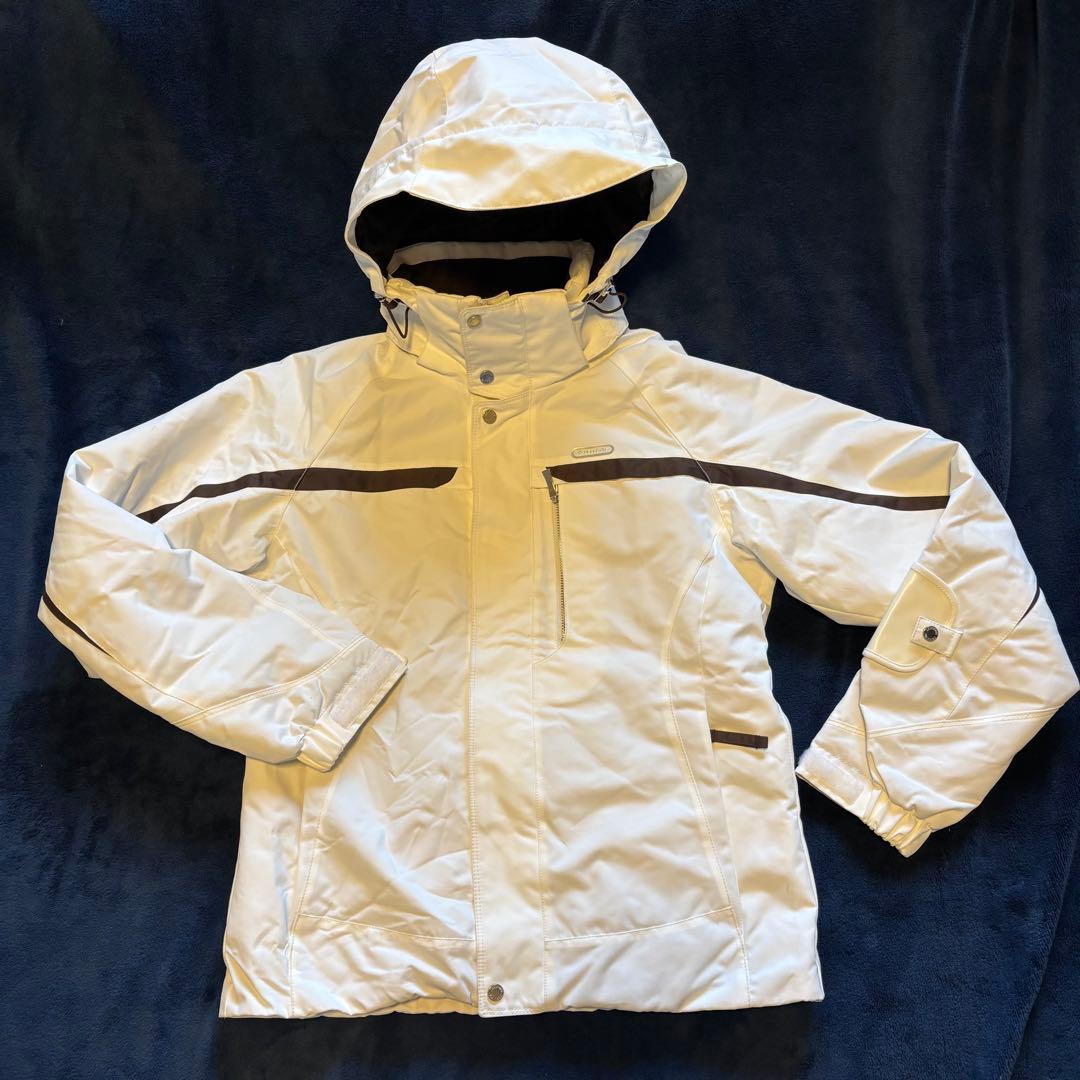 【美品】DESCENTEデサント　レディース　スキーウェア　サイズ7 白茶