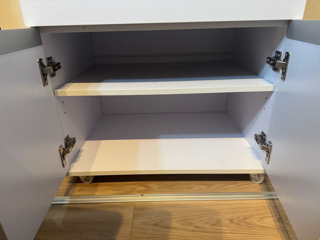 キッチンラック レンジボード 収納 モナ ホワイト