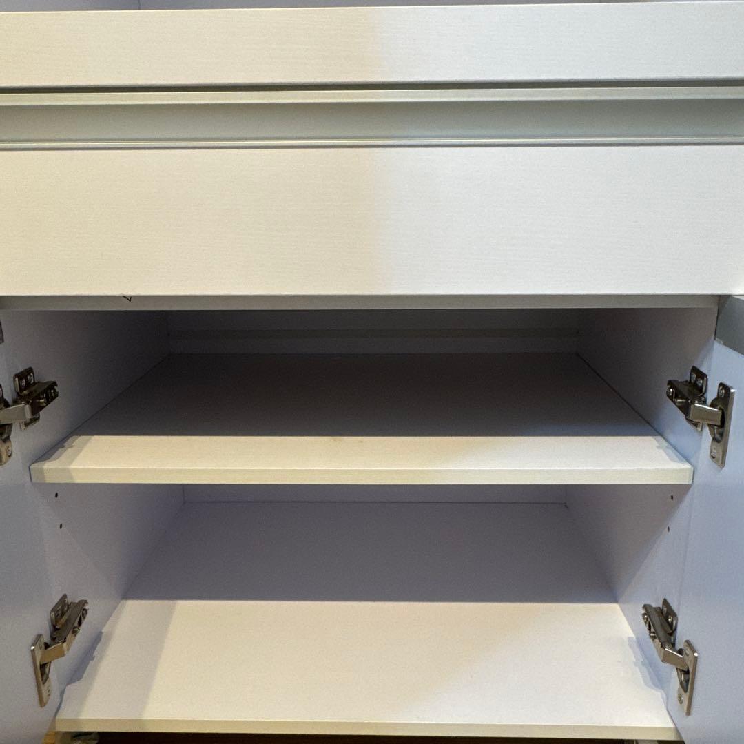 キッチンラック レンジボード 収納 モナ ホワイト