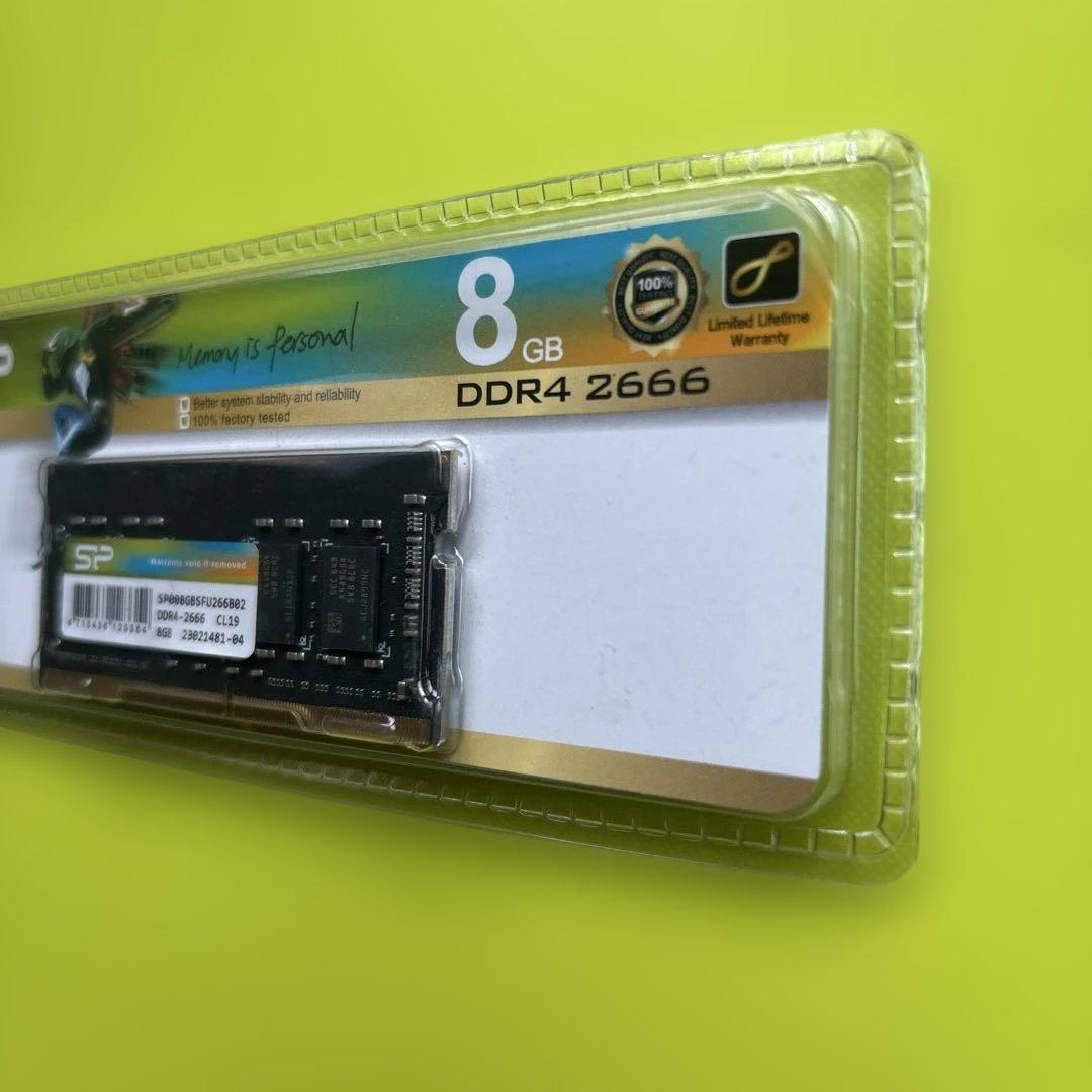 【新品未開封】シリコンパワー ノートPC用メモリ 8GB DDR4-2666