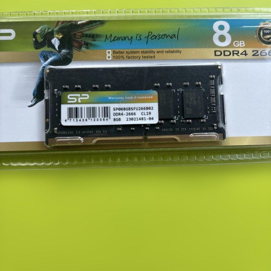 【新品未開封】シリコンパワー ノートPC用メモリ 8GB DDR4-2666