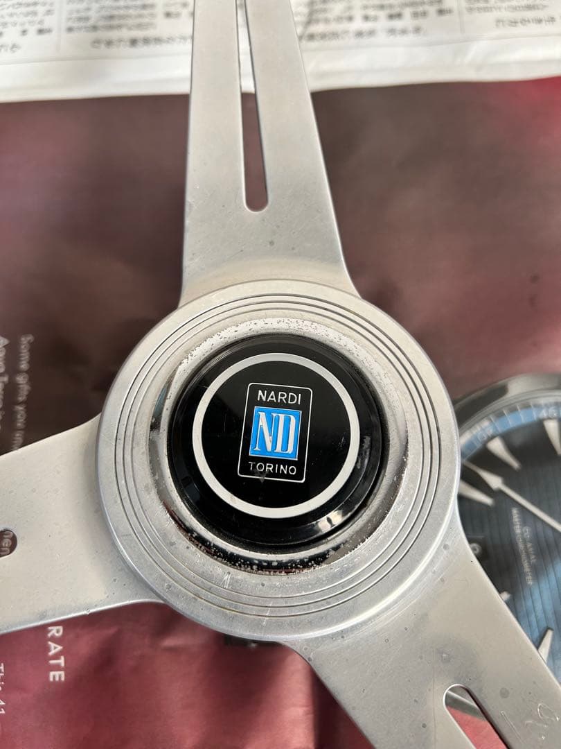 【新春SALE】NARDI ND TORINO ステアリングホイール　シルバー