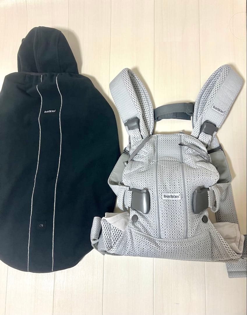 4way ベビービョルン ベビーキャリア シルバーメッシュ新生児から3歳まで