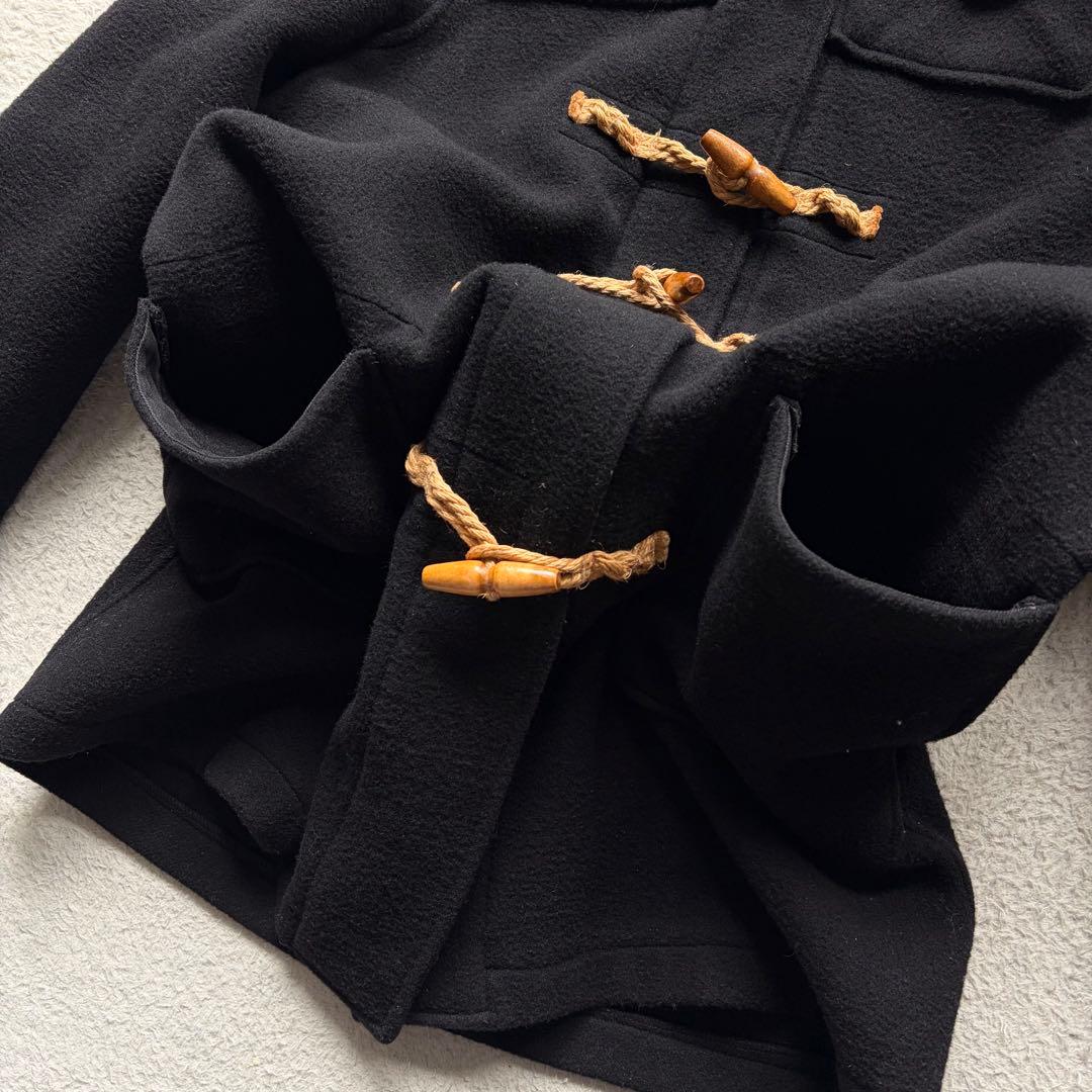 【90s 美品】ポロバイラルフローレン ダッフルコート ウール ブラック M