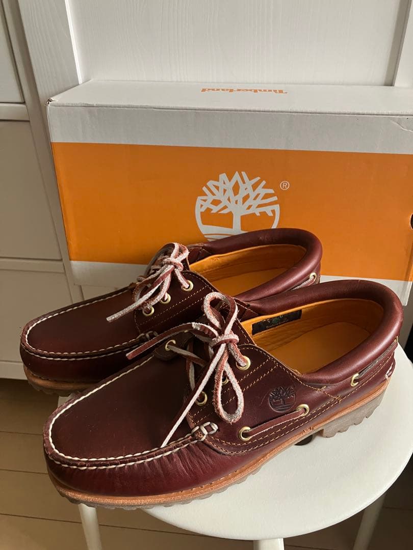 Timberland スリーアイ　バーガンディ　25.5cm