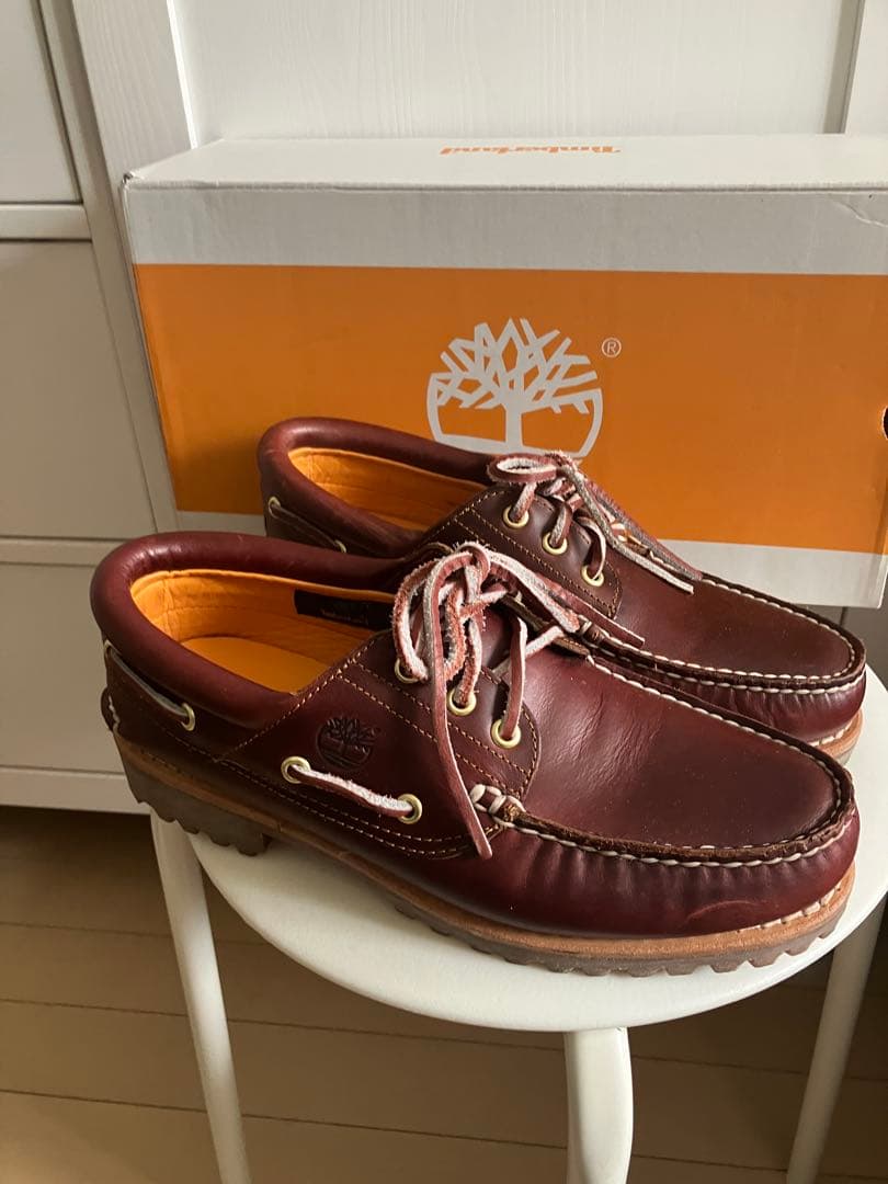 Timberland スリーアイ　バーガンディ　25.5cm