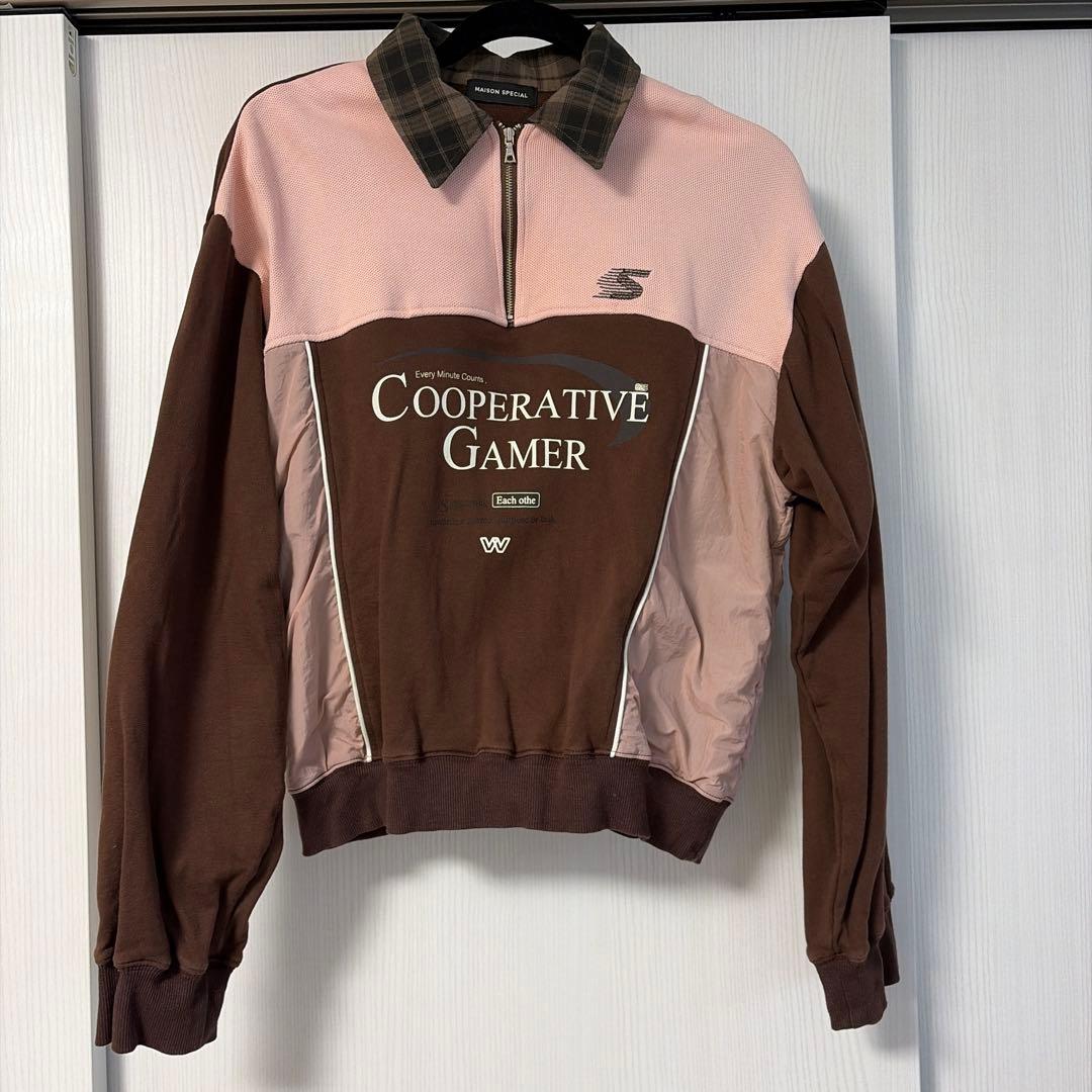 メゾンスペシャル　カンパニーハーフジップスウェット