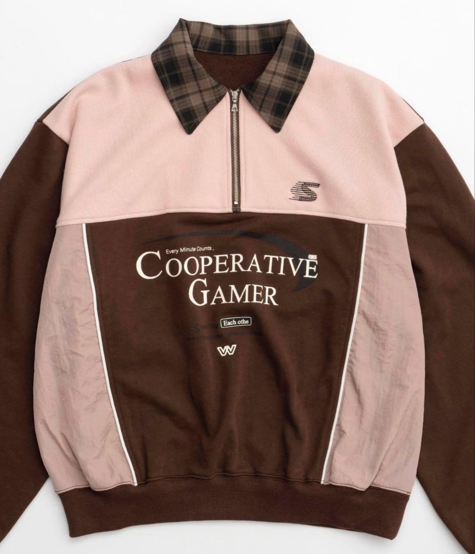 メゾンスペシャル　カンパニーハーフジップスウェット