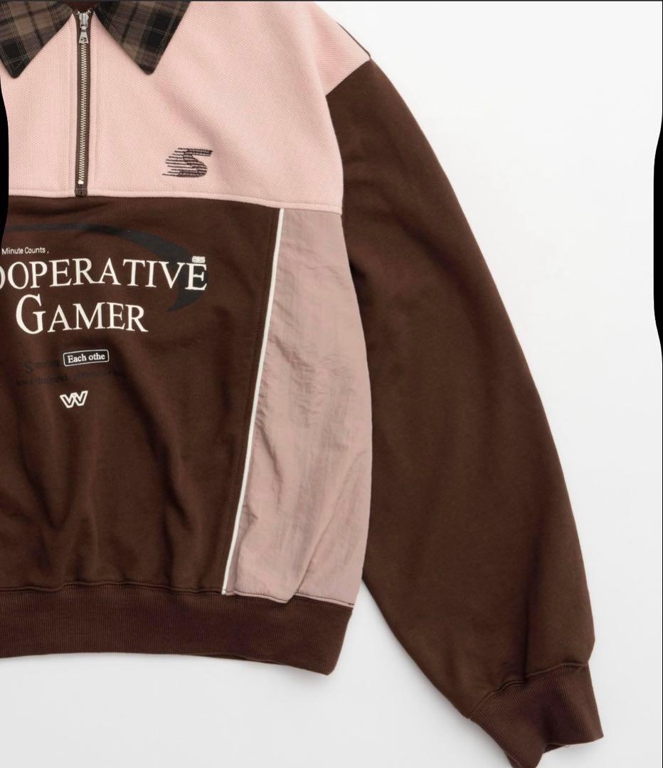 メゾンスペシャル　カンパニーハーフジップスウェット