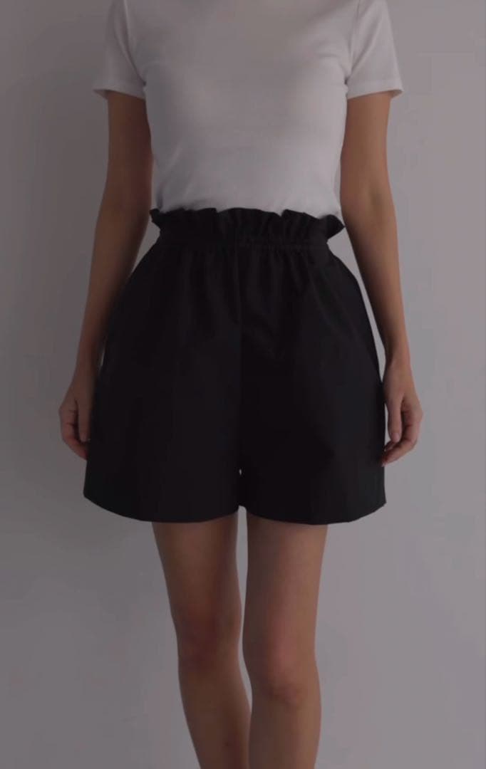 ナラ　Nalaショートパンツ ギャザーショートパンツ