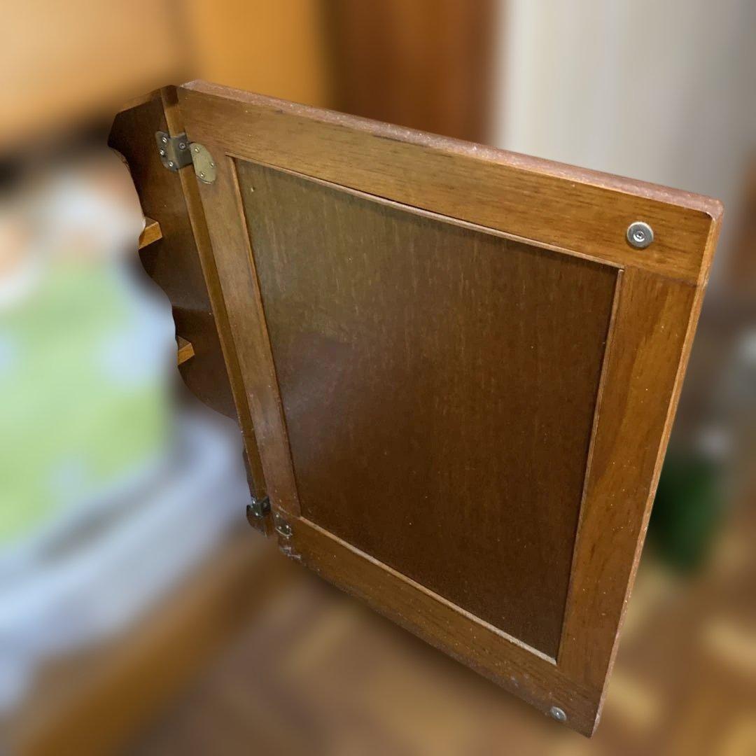 ［ばっぽ］食器棚 ガラス扉付き　昭和レトロ　アンティーク