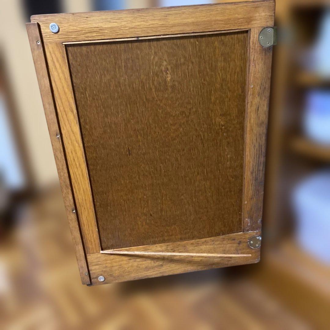 ［ばっぽ］食器棚 ガラス扉付き　昭和レトロ　アンティーク