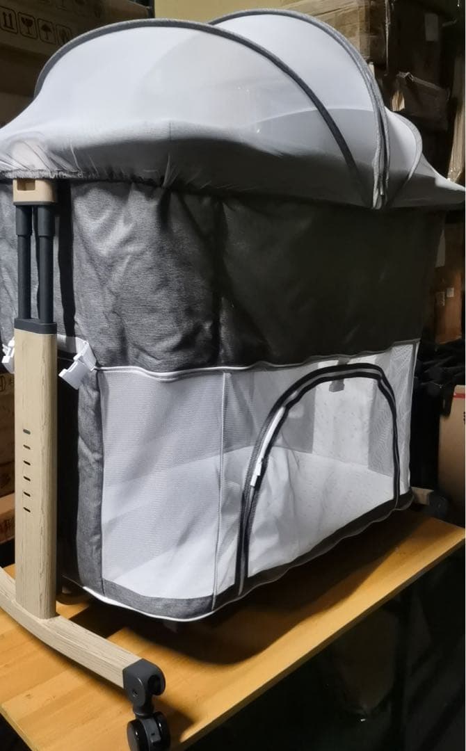 ベビーベッド 添い寝ベッド乳児用ベッド 多機能組み立て簡単 ゆりかご機能付き