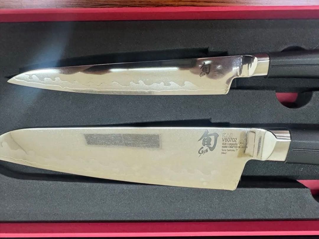 ゆ*ん様 未使用　貝印 旬Sora ナイフ 三徳包丁2点セット　保管品　要画像確