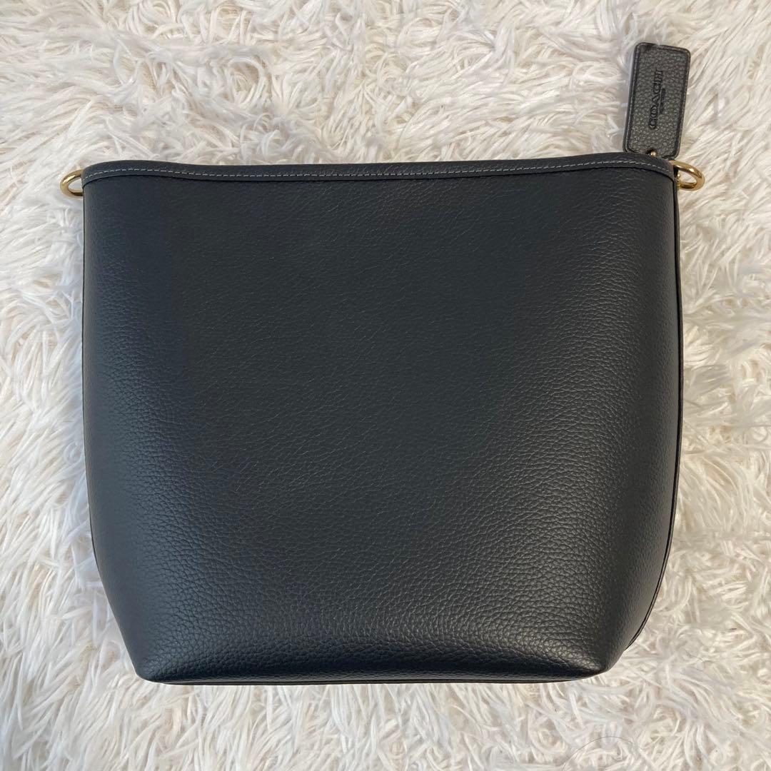 極美品　現行　コーチ　ショルダーバッグ　シティ バケット バッグ　2way 黒