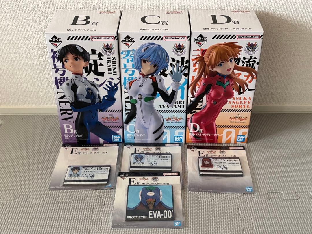 一番くじ　エヴァンゲリオン　B賞C賞D賞E賞　セット