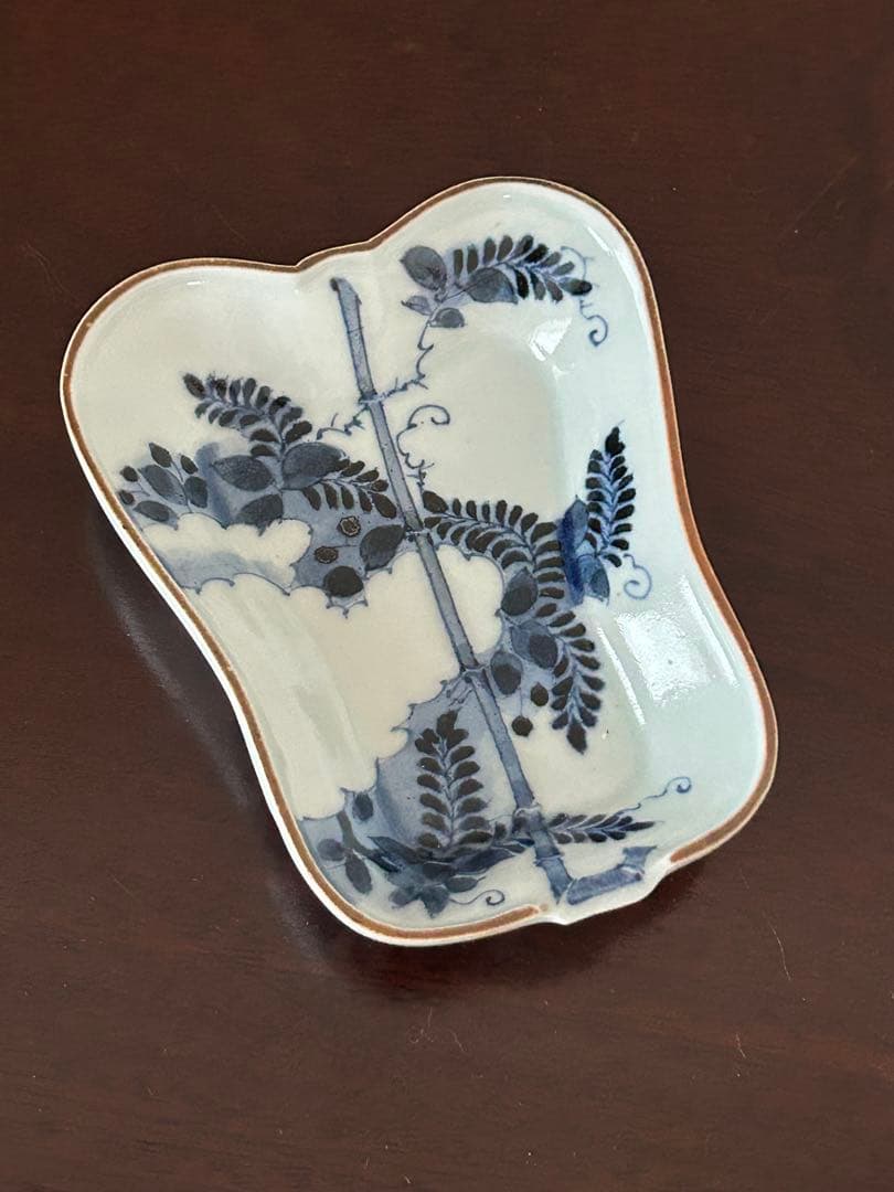 浜野まゆみ　染め付け 小皿