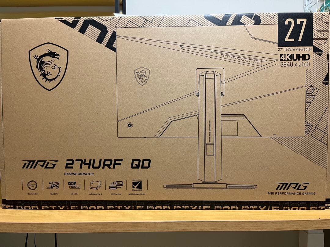 MSI MAG 274URFW 27インチ 4K UHDモニター