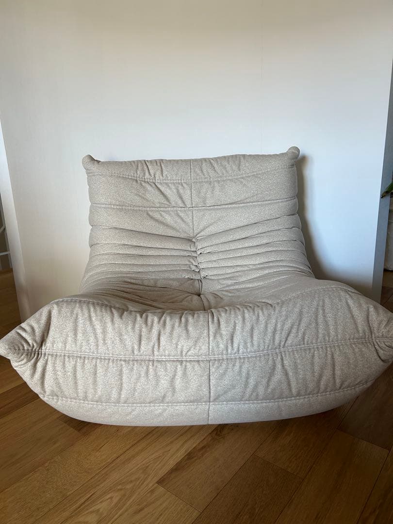 50周年限定生地 リーンロゼ トーゴ ベージュ 1人掛け1Pソファ DENDEN