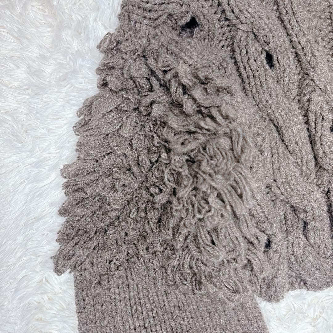 完売 LEINWANDE ラインヴァンド ケーブルショートカーディガン 22AW