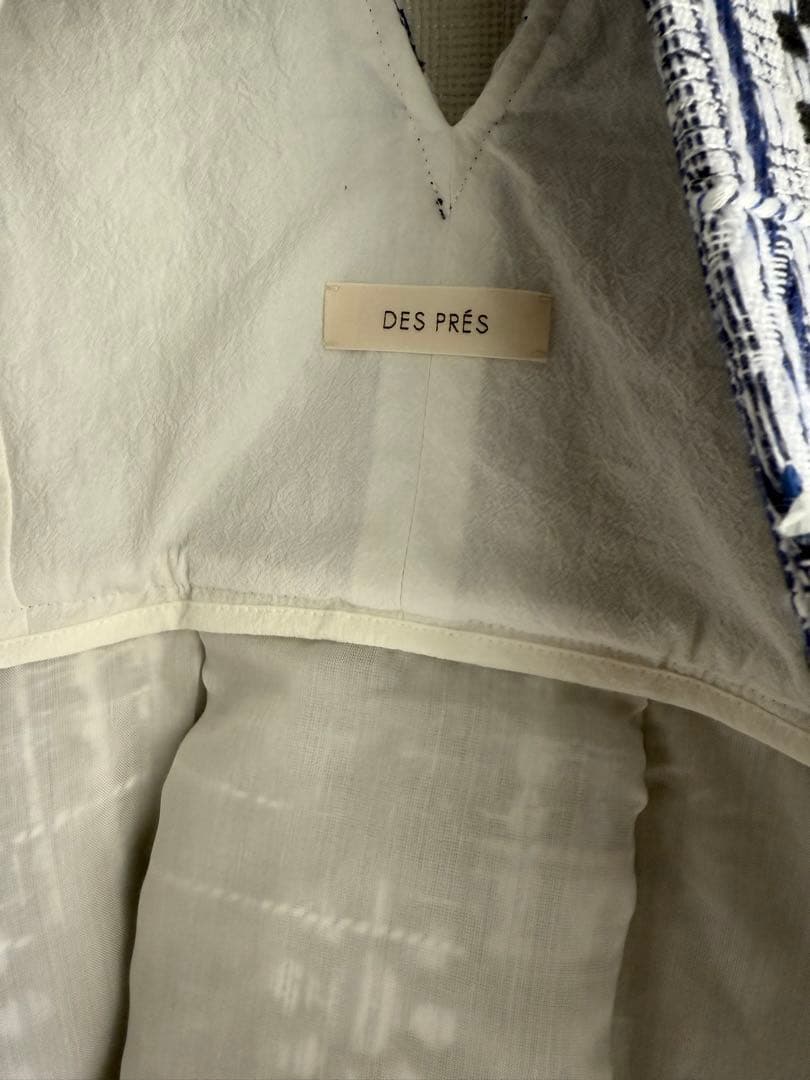 即完売DES PRÉS バスティングブリックジャカードベスト